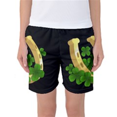  St  Patricks Day  Women s Basketball Shorts by Valentinaart