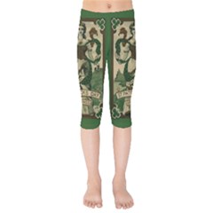  St  Patricks Day  Kids  Capri Leggings  by Valentinaart