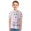 Cute mouse - Valentines day Kids  Sport Mesh Tee View1