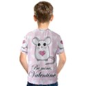 Cute mouse - Valentines day Kids  Sport Mesh Tee View2