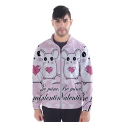 Cute Mouse - Valentines Day Wind Breaker (men) by Valentinaart