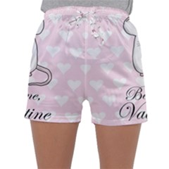 Cute Mouse - Valentines Day Sleepwear Shorts by Valentinaart