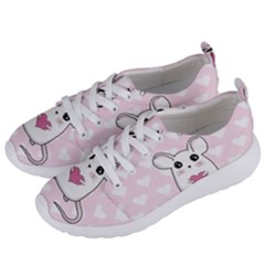 Cute Mouse - Valentines Day Women s Lightweight Sports Shoes by Valentinaart