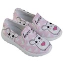 Cute mouse - Valentines day Kid s Lightweight Slip Ons View3