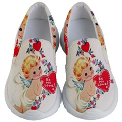 Cupid - Vintage Kid s Lightweight Slip Ons by Valentinaart