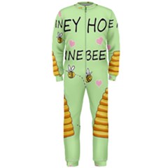 Bee Mine Valentines Day Onepiece Jumpsuit (men)  by Valentinaart