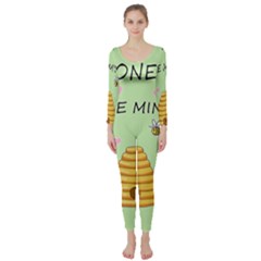 Bee Mine Valentines Day Long Sleeve Catsuit by Valentinaart