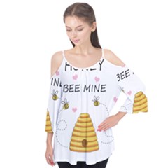 Bee Mine Valentines Day Flutter Tees