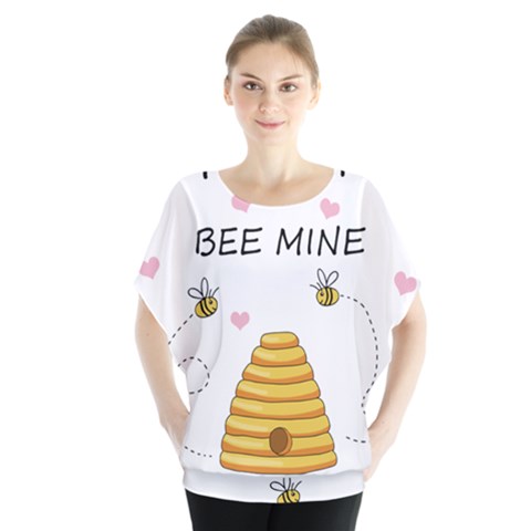 Bee Mine Valentines Day Blouse by Valentinaart