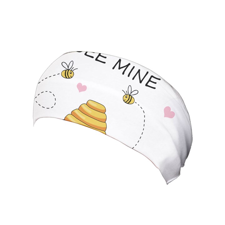 Bee mine Valentines day Yoga Headband