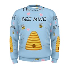 Bee Mine Valentines Day Men s Sweatshirt by Valentinaart