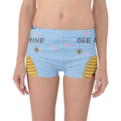 Bee Mine Valentines Day Boyleg Bikini Bottoms by Valentinaart