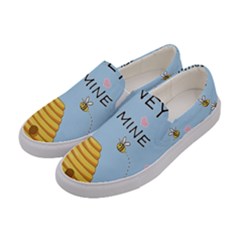 Bee Mine Valentines Day Women s Canvas Slip Ons by Valentinaart