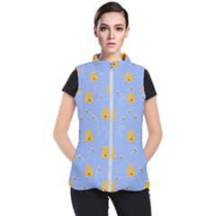 Bee Pattern Women s Puffer Vest by Valentinaart