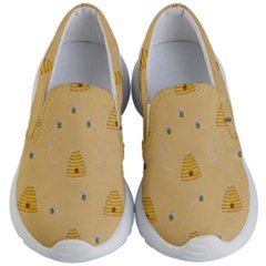 Bee Pattern Kid s Lightweight Slip Ons by Valentinaart