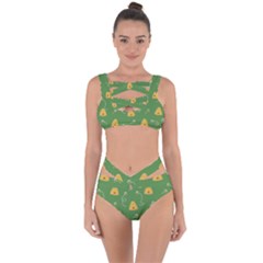 Bee Pattern Bandaged Up Bikini Set  by Valentinaart