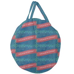 Valentine Day Pattern Giant Round Zipper Tote by dflcprints