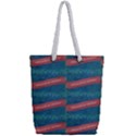 Valentine Day Pattern Full Print Rope Handle Tote (Small) View2