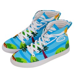 Landscape Background Nature Sky Men s Hi-top Skate Sneakers by Nexatart