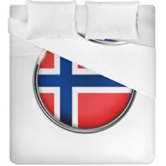 Norway Country Nation Blue Symbol Duvet Cover Double Side (king Size) by Nexatart