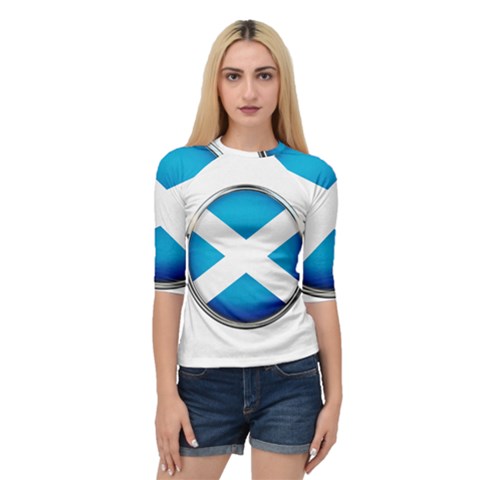 Scotland Nation Country Nationality Quarter Sleeve Raglan Tee by Nexatart