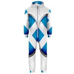 Scotland Nation Country Nationality Hooded Jumpsuit (men)  by Nexatart