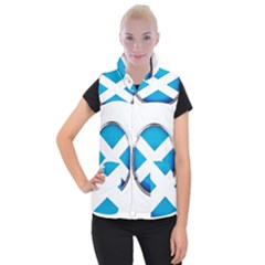 Scotland Nation Country Nationality Women s Button Up Puffer Vest by Nexatart