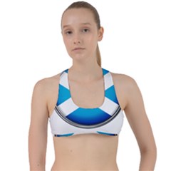 Scotland Nation Country Nationality Criss Cross Racerback Sports Bra by Nexatart