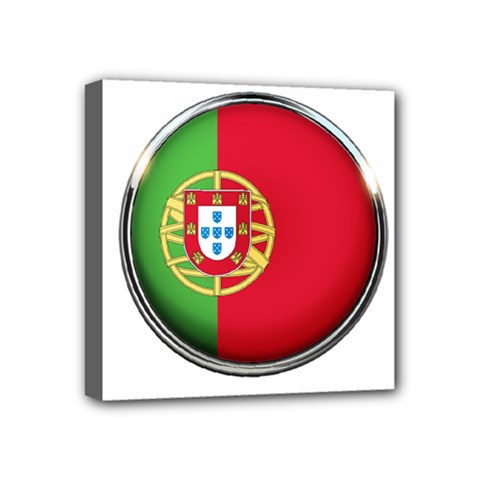 Portugal Flag Country Nation Mini Canvas 4  X 4  by Nexatart