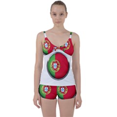 Portugal Flag Country Nation Tie Front Two Piece Tankini by Nexatart