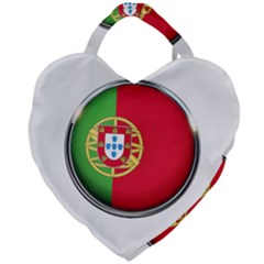 Portugal Flag Country Nation Giant Heart Shaped Tote by Nexatart