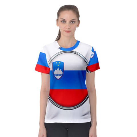 Slovenia Flag Mountains Country Women s Sport Mesh Tee by Nexatart