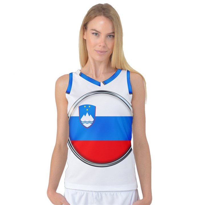 Slovenia Flag Mountains Country Women s Basketball Tank Top