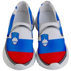 Slovenia Flag Mountains Country Kid s Lightweight Slip Ons by Nexatart