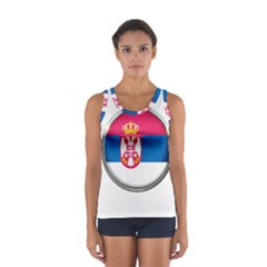 Serbia Flag Icon Europe National Sport Tank Top  by Nexatart