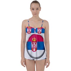 Serbia Flag Icon Europe National Babydoll Tankini Set by Nexatart