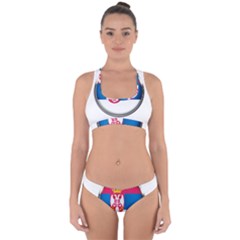 Serbia Flag Icon Europe National Cross Back Hipster Bikini Set by Nexatart