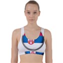 Serbia Flag Icon Europe National Back Weave Sports Bra View1