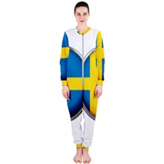 Sweden Flag Country Countries Onepiece Jumpsuit (ladies)  by Nexatart