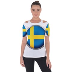 Sweden Flag Country Countries Short Sleeve Top by Nexatart