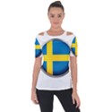 Sweden Flag Country Countries Short Sleeve Top View1