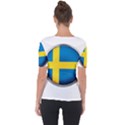 Sweden Flag Country Countries Short Sleeve Top View2