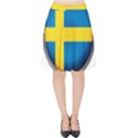 Sweden Flag Country Countries Velvet High Waist Skirt View1