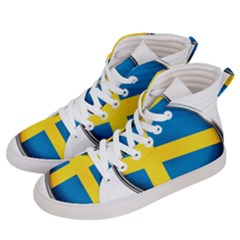 Sweden Flag Country Countries Men s Hi-top Skate Sneakers by Nexatart