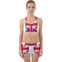 United Kingdom Country Nation Flag Back Web Sports Bra Set View1