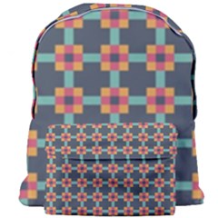 Squares Geometric Abstract Background Giant Full Print Backpack