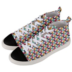 Background Abstract Geometric Men s Mid-top Canvas Sneakers by Nexatart