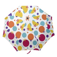 Background Polka Dot Folding Umbrellas by Nexatart