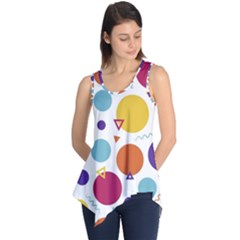 Background Polka Dot Sleeveless Tunic by Nexatart