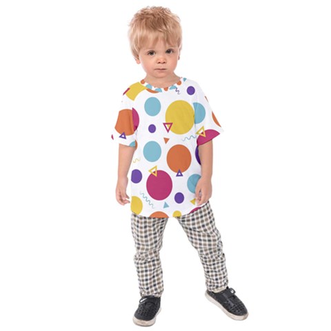 Background Polka Dot Kids Raglan Tee by Nexatart